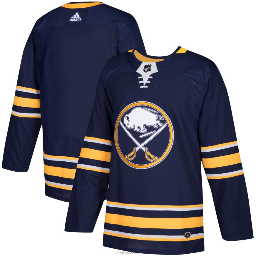 Männer NHL Buffalo Sabres adidas Navy Home Authentic Blank Trikot Kleidung BF680T1624