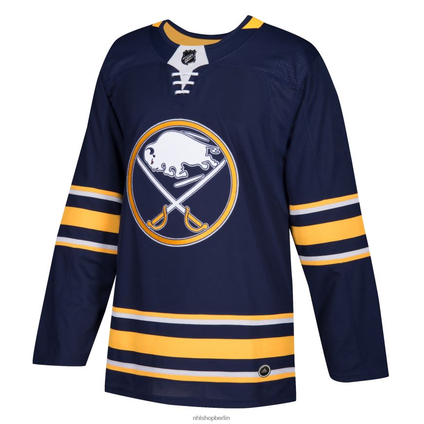 Männer NHL Buffalo Sabres adidas Navy Home Authentic Blank Trikot Kleidung BF680T1624