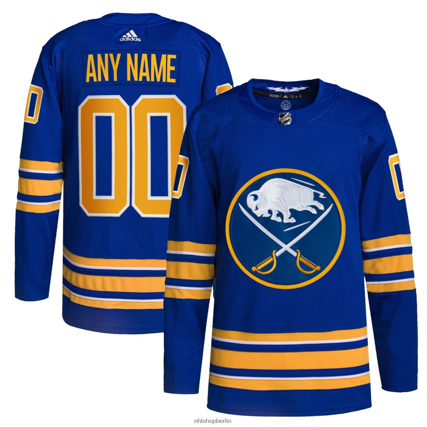 Männer NHL Buffalo Sabres adidas Royal Home Authentic Pro Custom Trikot Kleidung BF680T2104