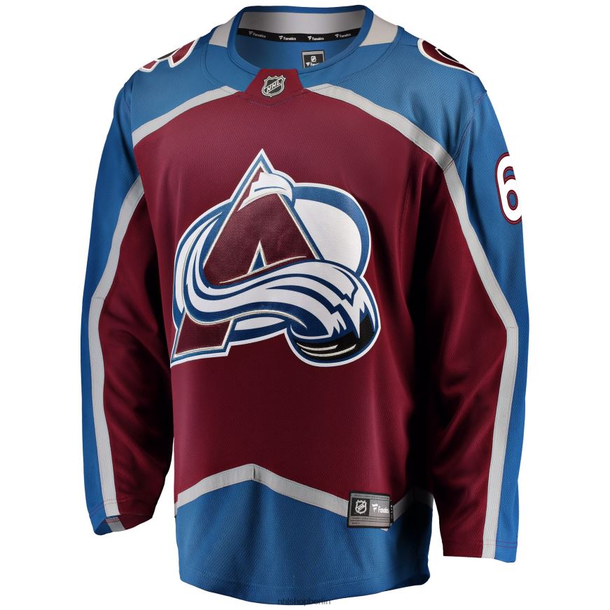 Männer NHL Burgunderrotes Breakaway-Spielertrikot mit Fanatics-Logo von Colorado Avalanche Erik Johnson Kleidung BF680T554