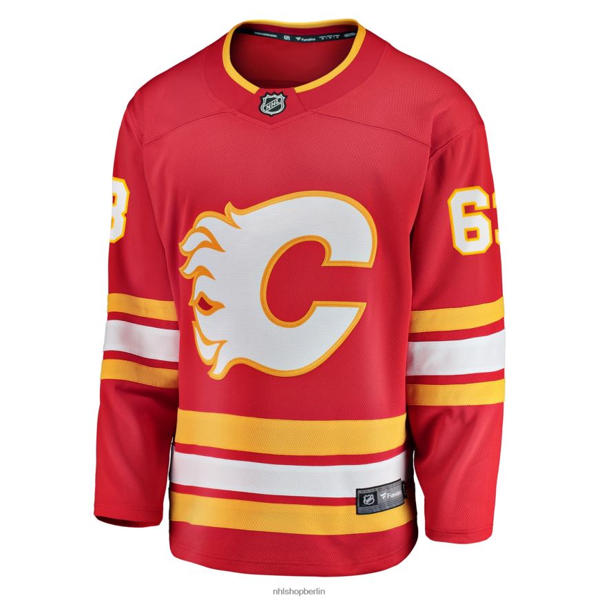 Männer NHL Calgary Flames Adam Ruzicka Fanatics-gebrandetes rotes Home-Breakaway-Spielertrikot Kleidung BF680T1710