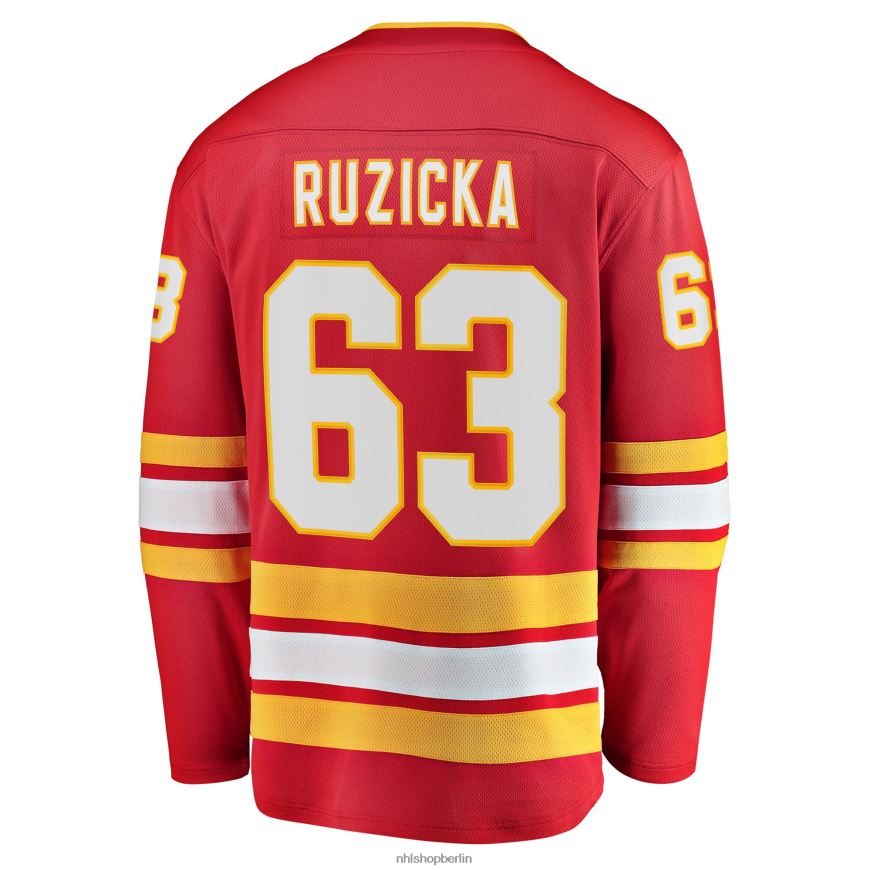 Männer NHL Calgary Flames Adam Ruzicka Fanatics-gebrandetes rotes Home-Breakaway-Spielertrikot Kleidung BF680T1710