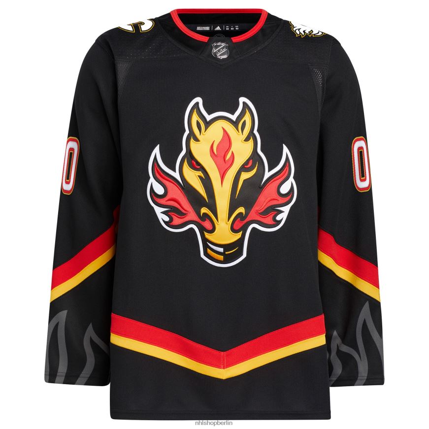 Männer NHL Calgary Flames Adidas Schwarz Alternative Primegreen Authentic Pro Custom Trikot Kleidung BF680T1938