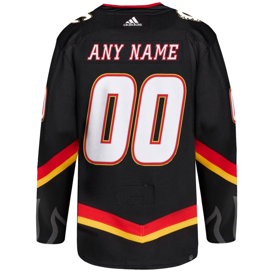 Männer NHL Calgary Flames Adidas Schwarz Alternative Primegreen Authentic Pro Custom Trikot Kleidung BF680T1938