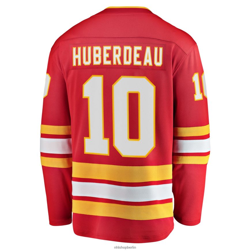 Männer NHL Calgary Flames Jonathan Huberdeau Fanatics-gebrandetes rotes Heim-Ausreißer-Spielertrikot Kleidung BF680T1356