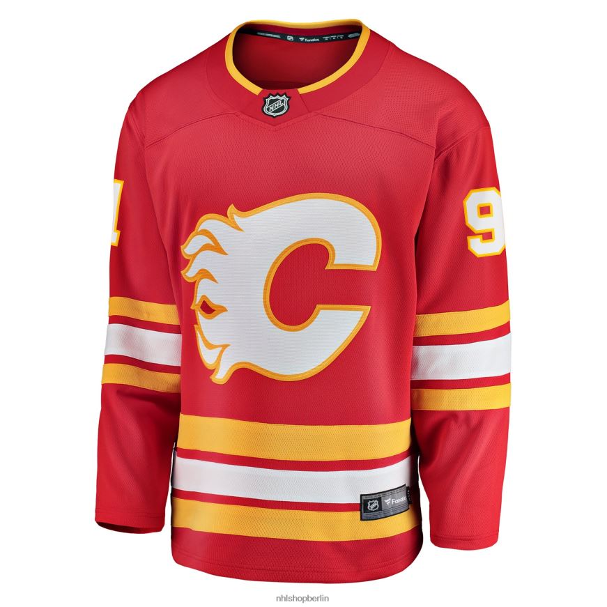 Männer NHL Calgary Flames Nazem Kadri Fanatics-gebrandetes rotes Heim-Ausreißer-Spielertrikot Kleidung BF680T1025