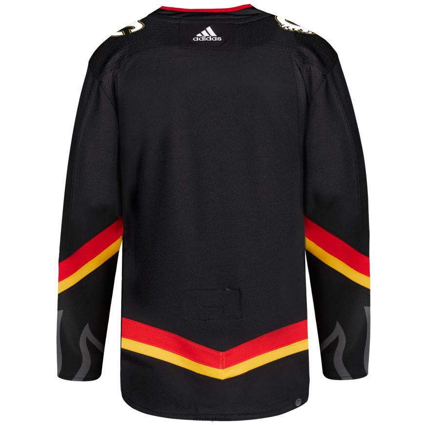 Männer NHL Calgary Flames adidas Black Alternative Primegreen Authentic Pro Jersey Kleidung BF680T559