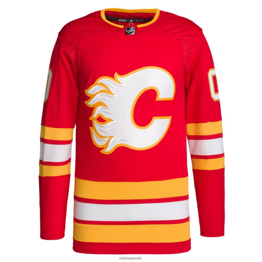 Männer NHL Calgary Flames adidas rotes 2020/21 Home Primegreen Authentic Pro Custom Trikot Kleidung BF680T2152