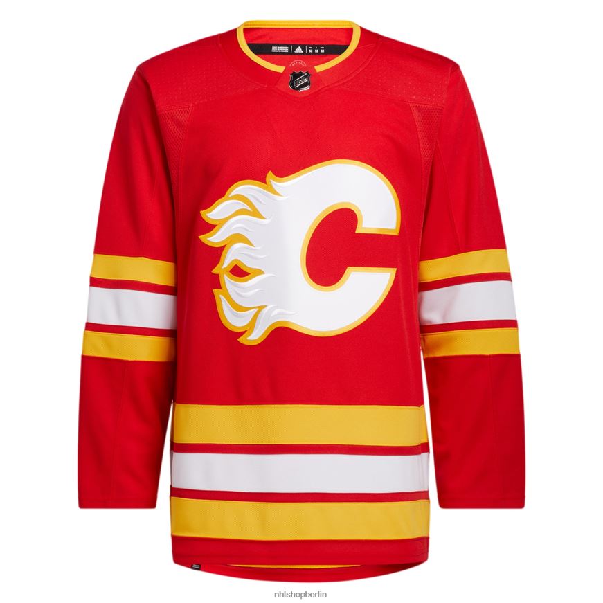 Männer NHL Calgary Flames adidas rotes 2020/21 Home Primegreen authentisches Pro-Trikot Kleidung BF680T2413