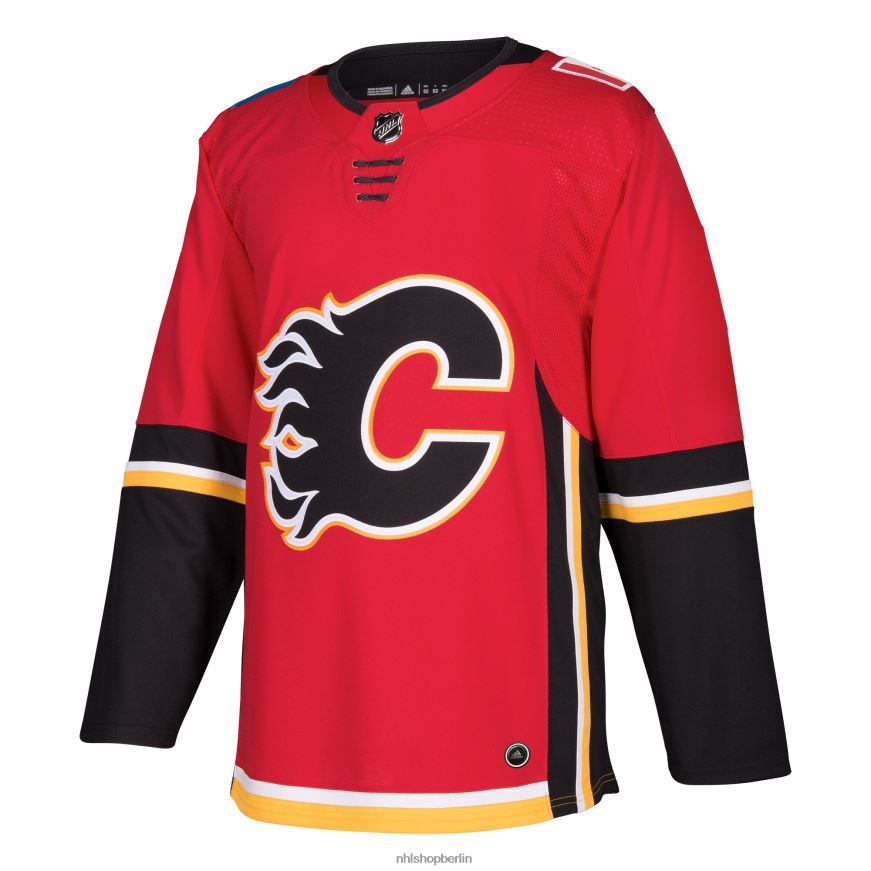 Männer NHL Calgary Flames adidas rotes authentisches Blanko-Heimtrikot Kleidung BF680T1209