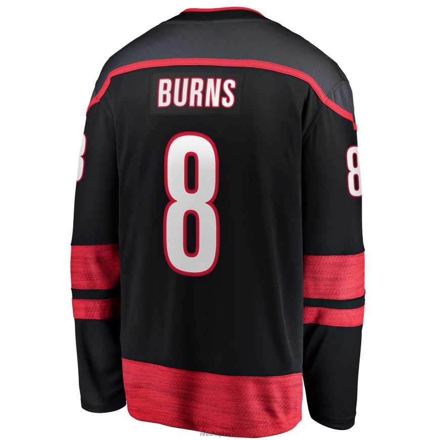 Männer NHL Carolina Hurricanes Brent Burns Fanatics-gebrandetes schwarzes Heim-Ausreißer-Spielertrikot Kleidung BF680T618