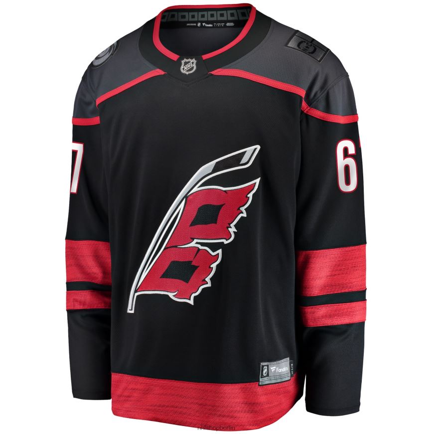 Männer NHL Carolina Hurricanes Max Pacioretty Fanatics-gebrandetes schwarzes Heim-Ausreißer-Spielertrikot Kleidung BF680T2346