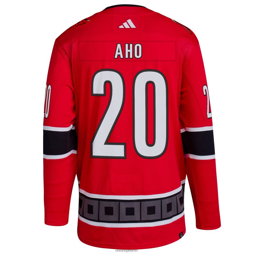 Männer NHL Carolina Hurricanes Sebastian Aho adidas Red Reverse Retro 20 authentisches Spielertrikot Kleidung BF680T279