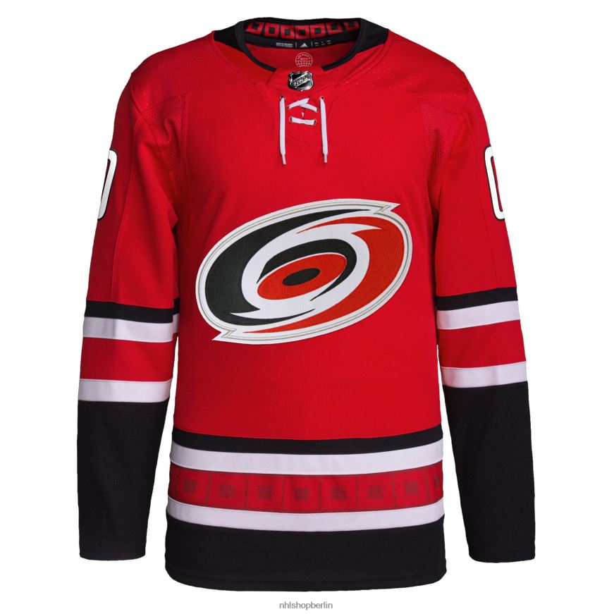 Männer NHL Carolina Hurricanes adidas Red Home Primegreen Authentic Pro Custom Trikot Kleidung BF680T2325