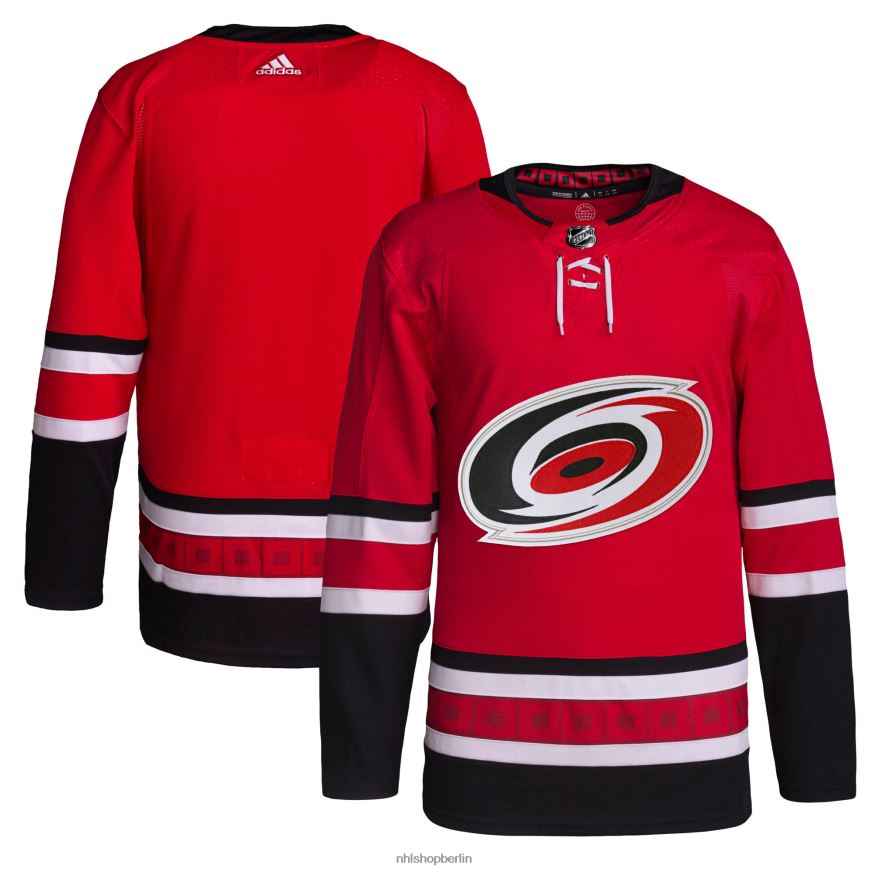 Männer NHL Carolina Hurricanes adidas Red Home Primegreen authentisches Pro-Trikot Kleidung BF680T1414