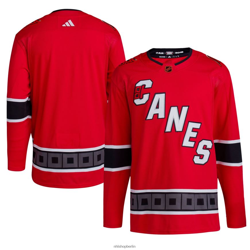 Männer NHL Carolina Hurricanes adidas Red Reverse Retro 20 authentisches leeres Trikot Kleidung BF680T709