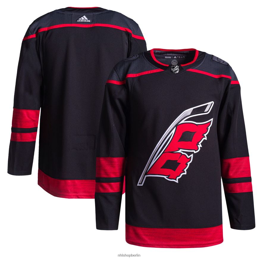 Männer NHL Carolina Hurricanes adidas Schwarz Alternative Primegreen Authentic Pro Trikot Kleidung BF680T265