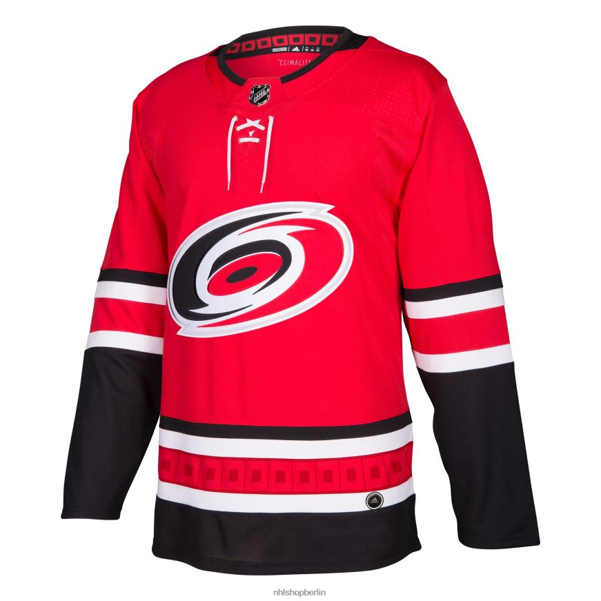 Männer NHL Carolina Hurricanes adidas rotes Heim-Authentisches Blanko-Trikot Kleidung BF680T1496