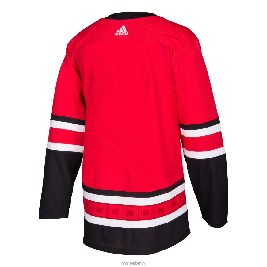 Männer NHL Carolina Hurricanes adidas rotes Heim-Authentisches Blanko-Trikot Kleidung BF680T1496