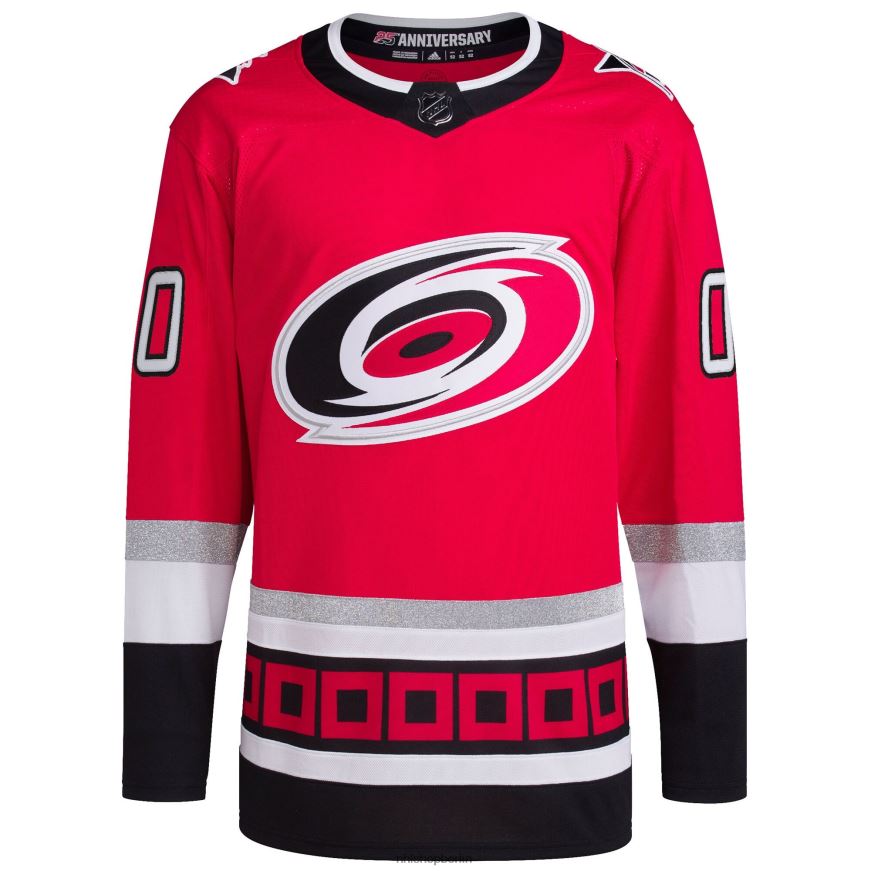 Männer NHL Carolina Hurricanes adidas rotes Primegreen Authentic Pro Custom-Trikot zum 25-jährigen Jubiläum Kleidung BF680T2438