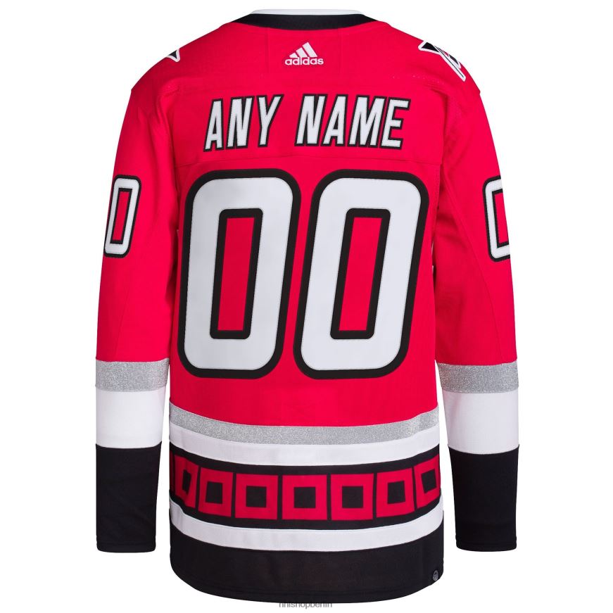 Männer NHL Carolina Hurricanes adidas rotes Primegreen Authentic Pro Custom-Trikot zum 25-jährigen Jubiläum Kleidung BF680T2438