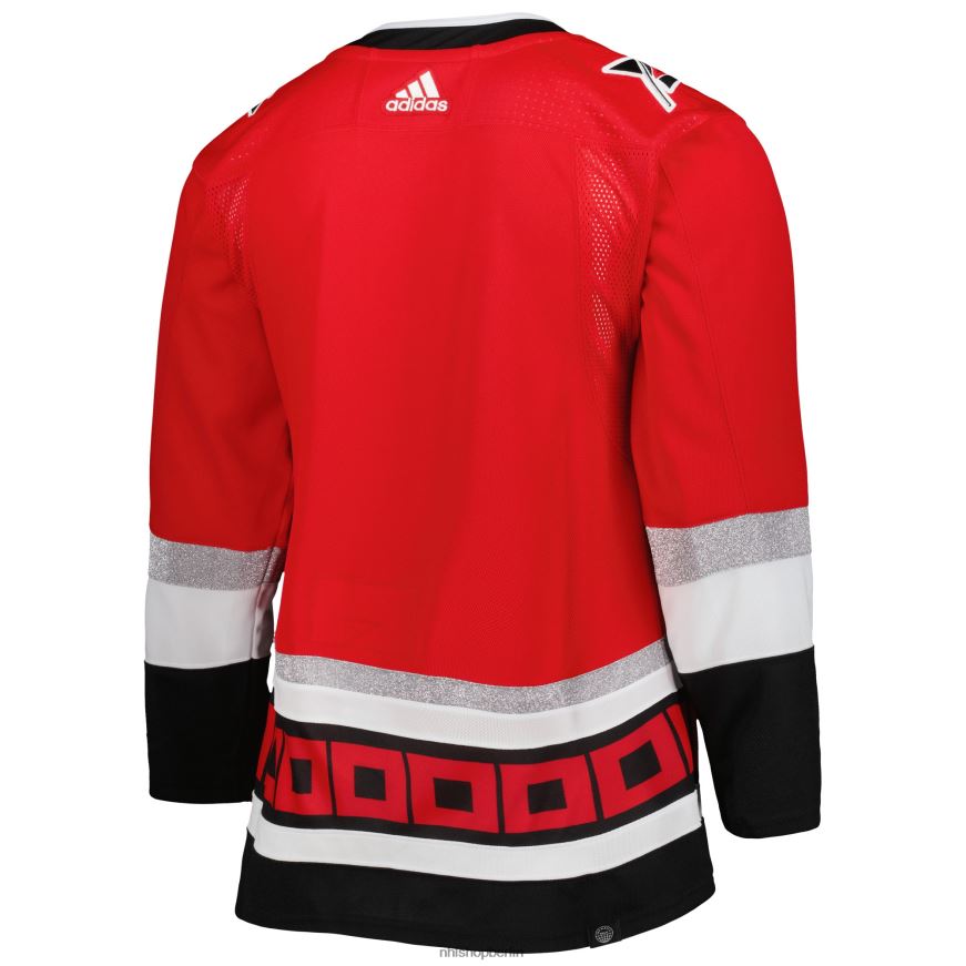 Männer NHL Carolina Hurricanes adidas rotes authentisches Primegreen-Trikot zum 25-jährigen Jubiläum 2022-23 Kleidung BF680T380