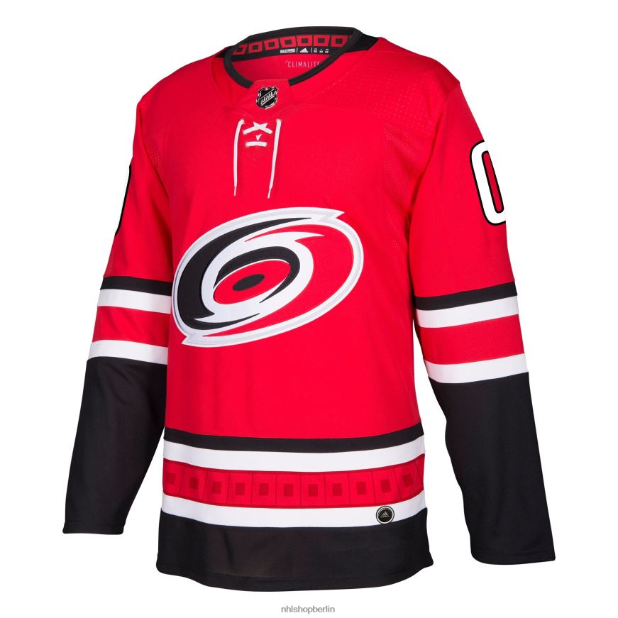 Männer NHL Carolina Hurricanes adidas rotes authentisches individuelles Trikot Kleidung BF680T1979