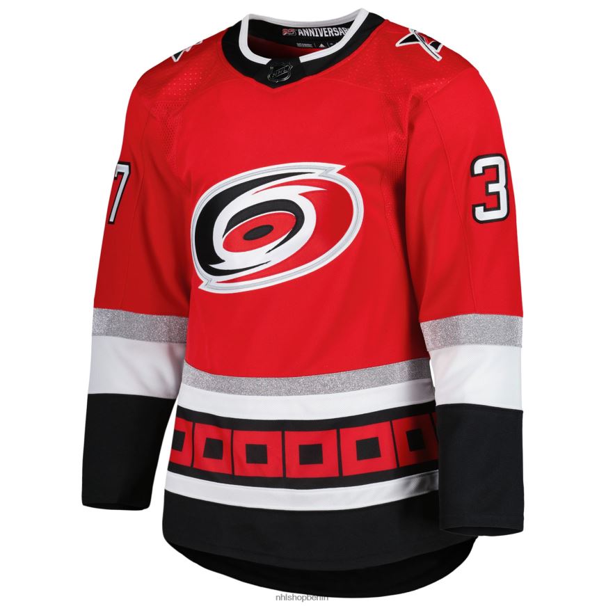 Männer NHL Carolina Hurricanes andrei svechnikov adidas rotes authentisches Pro-Primegreen-Spielertrikot zum 25-jährigen Jubiläum Kleidung BF680T425