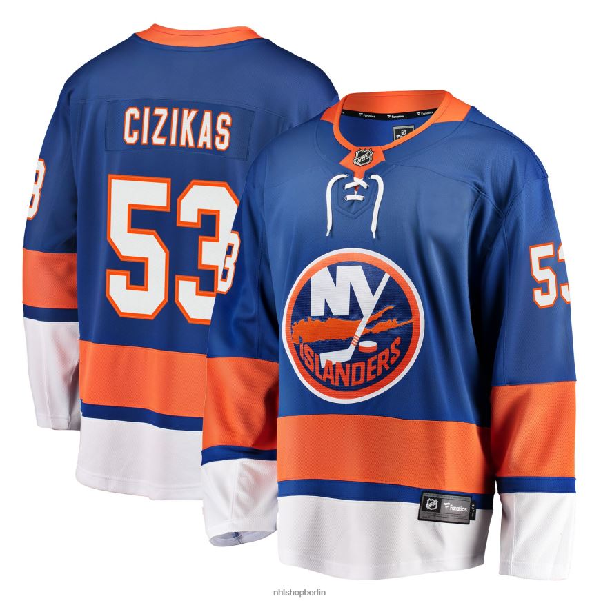 Männer NHL Casey Cizikas Fanatics-Trikot der New York Islanders mit königlichem Breakaway-Spieler-Trikot Kleidung BF680T1525