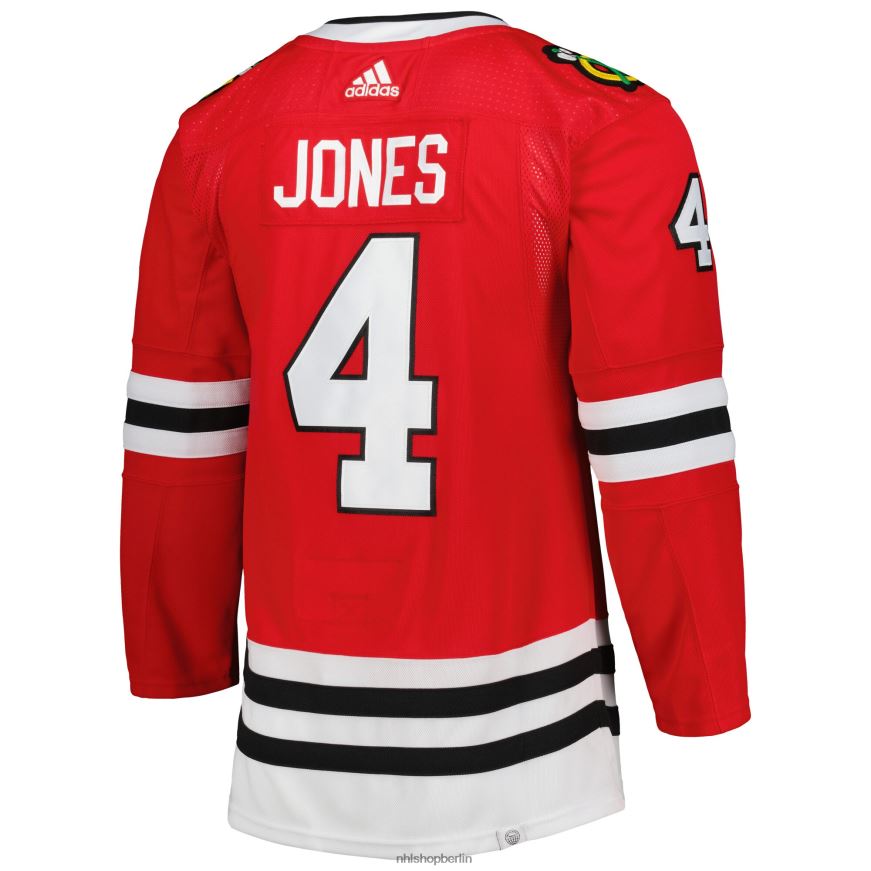 Männer NHL Chicago Blackhawks Seth Jones adidas rotes Primegreen authentisches Profi-Heimspielertrikot Kleidung BF680T1289