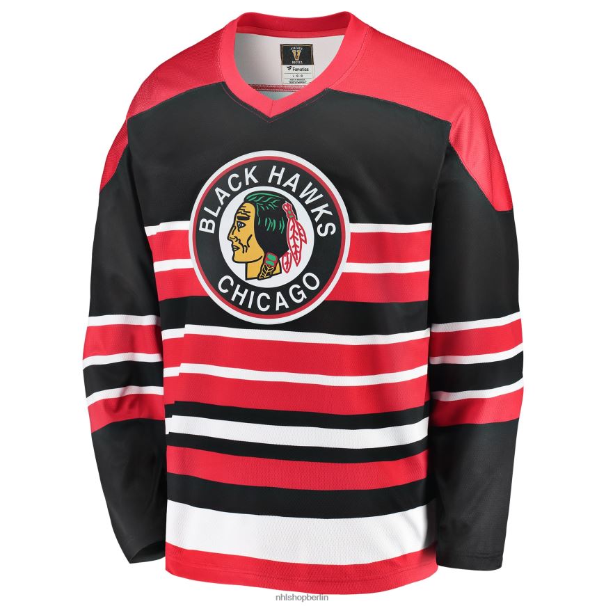 Männer NHL Chicago Blackhawks Stan Mikita Fanatics gebrandetes rotes Premier Breakaway-Spielertrikot im Ruhestand Kleidung BF680T1431