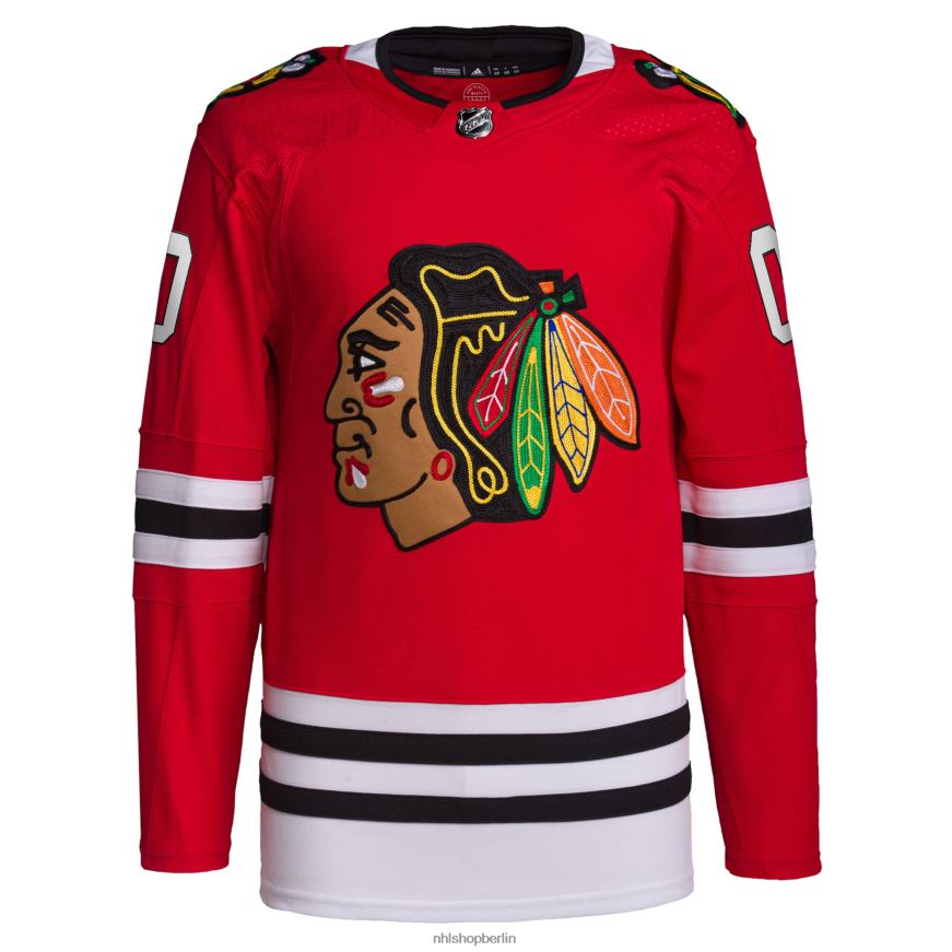 Männer NHL Chicago Blackhawks adidas Red Home Primegreen Authentic Pro Custom Trikot Kleidung BF680T2151