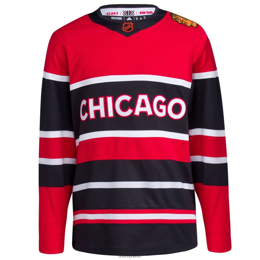 Männer NHL Chicago Blackhawks adidas Red Reverse Retro 20 authentisches leeres Trikot Kleidung BF680T485