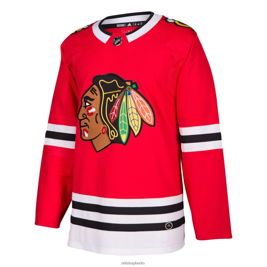 Männer NHL Chicago Blackhawks adidas rotes authentisches Blanko-Heimtrikot Kleidung BF680T1422