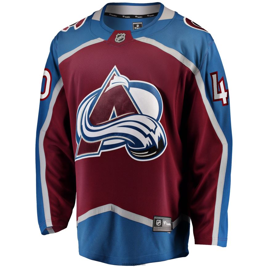 Männer NHL Colorado Avalanche Alexander Georgiev Fanatics-Heimtrikot mit Branding in Burgund für Breakaway-Spieler Kleidung BF680T483