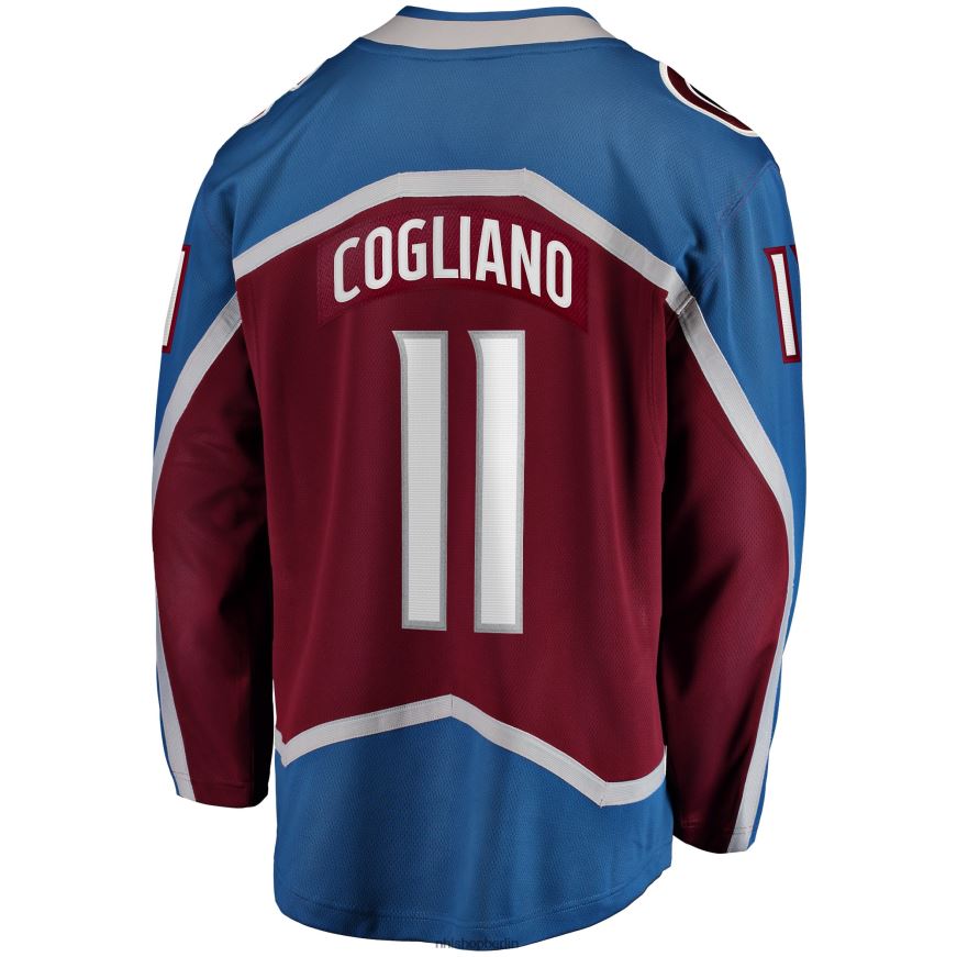 Männer NHL Colorado Avalanche Andrew Cogliano Fanatics Branded Burgundy Breakaway-Heimtrikot Kleidung BF680T1329