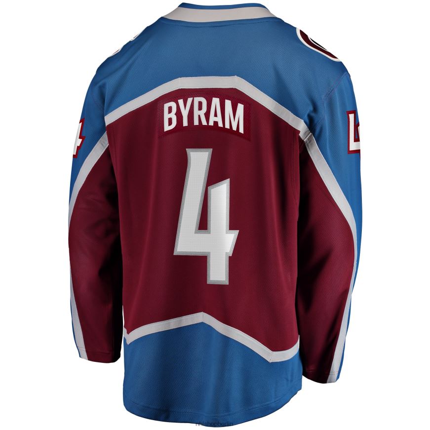 Männer NHL Colorado Avalanche Bowen Byram Fanatics-Marken-Kastanienbraunes Heim-Ausreißer-Spielertrikot Kleidung BF680T677