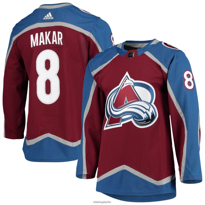 Männer NHL Colorado Avalanche Cale Makar Adidas Burgundy Home Primegreen authentisches Pro-Spieler-Trikot Kleidung BF680T143