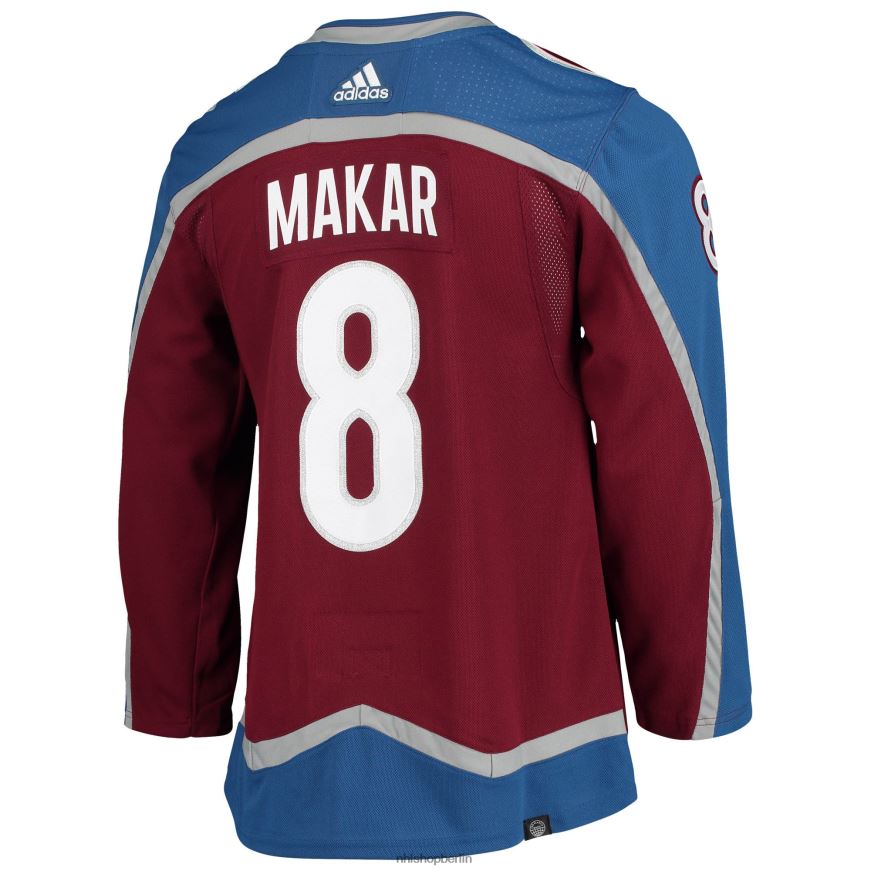 Männer NHL Colorado Avalanche Cale Makar Adidas Burgundy Home Primegreen authentisches Pro-Spieler-Trikot Kleidung BF680T143