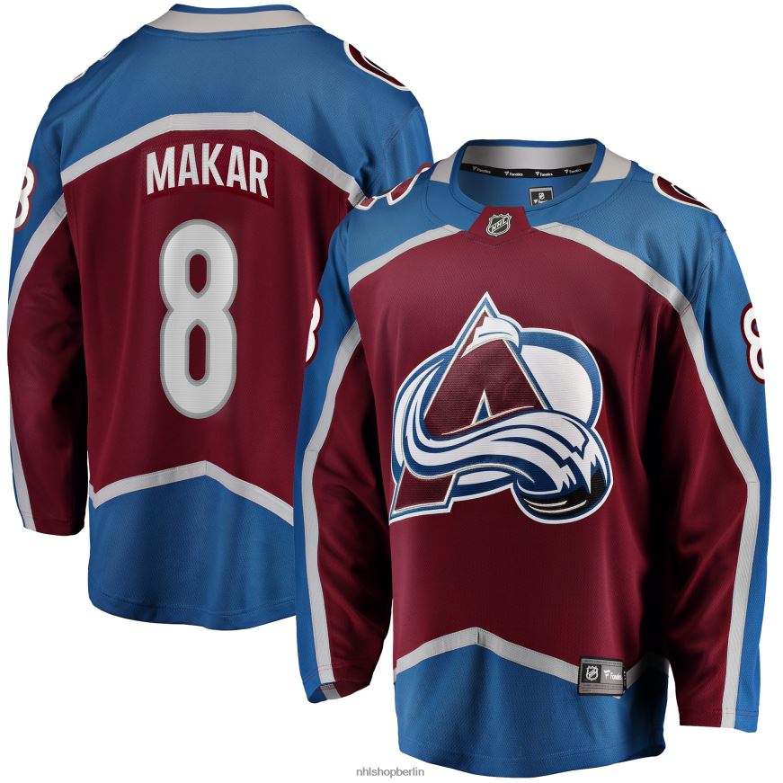 Männer NHL Colorado Avalanche Cale Makar Fanatics-Bordeaux-Heimtrikot für Premier-Breakaway-Spieler Kleidung BF680T31