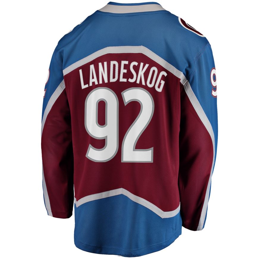 Männer NHL Colorado Avalanche Gabriel Landeskog Fanatics-Heimtrikot mit bordeauxrotem Stanley-Cup-Finale-Heimtrikot 2022 Kleidung BF680T45