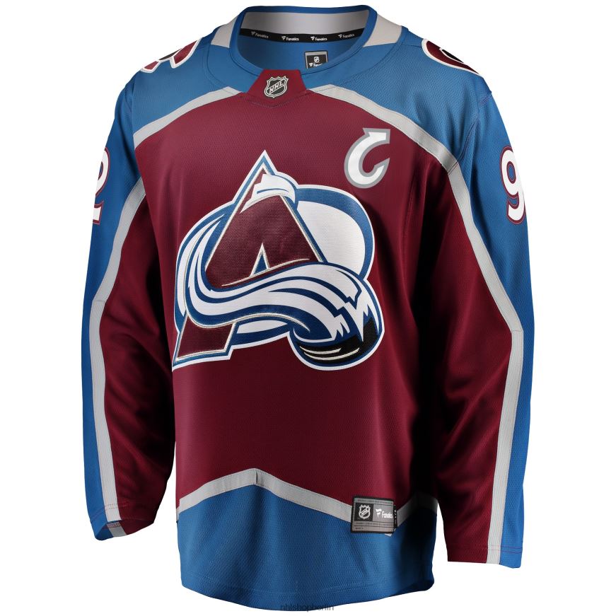 Männer NHL Colorado Avalanche Gabriel Landeskog Fanatics-gebrandetes burgunderfarbenes Breakaway-Spielertrikot Kleidung BF680T280