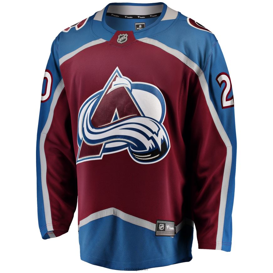 Männer NHL Colorado Avalanche Lars Eller Fanatics-Heimtrikot in Burgunderrot Kleidung BF680T1353