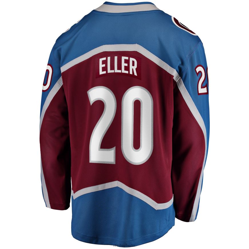 Männer NHL Colorado Avalanche Lars Eller Fanatics-Heimtrikot in Burgunderrot Kleidung BF680T1353