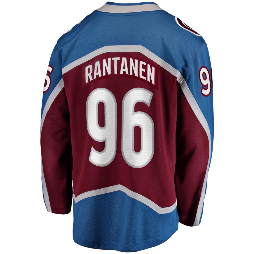 Männer NHL Colorado Avalanche Mikko Rantanen Fanatics Branded Burgundy Home 2022 Stanley Cup Champions Breakaway-Spielertrikot Kleidung BF680T79