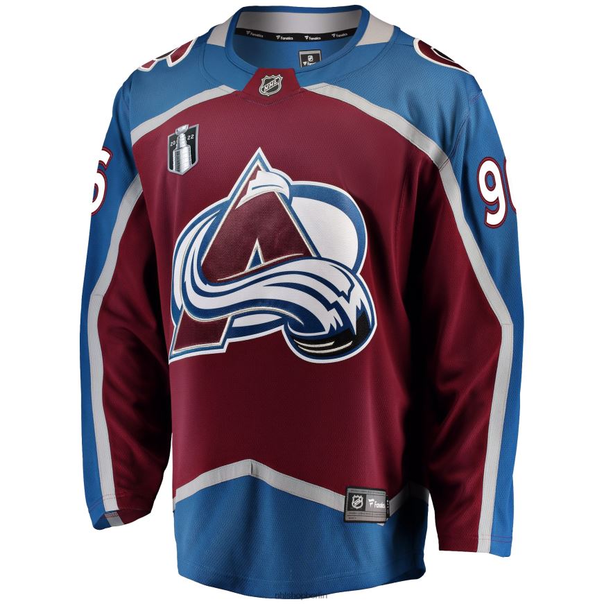 Männer NHL Colorado Avalanche Mikko Rantanen Fanatics-Heimtrikot für das Stanley-Cup-Finale 2022 in Burgunderrot Kleidung BF680T450