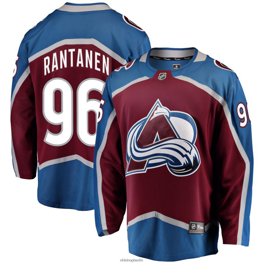 Männer NHL Colorado Avalanche Mikko Rantanen Fanatics-gebrandetes Burgunder-Heimtrikot für Premier-Breakaway-Spieler Kleidung BF680T74