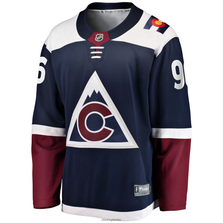 Männer NHL Colorado Avalanche Mikko Rantanen Premier Breakaway-Spielertrikot mit Fanatics-Logo in Marineblau Kleidung BF680T19