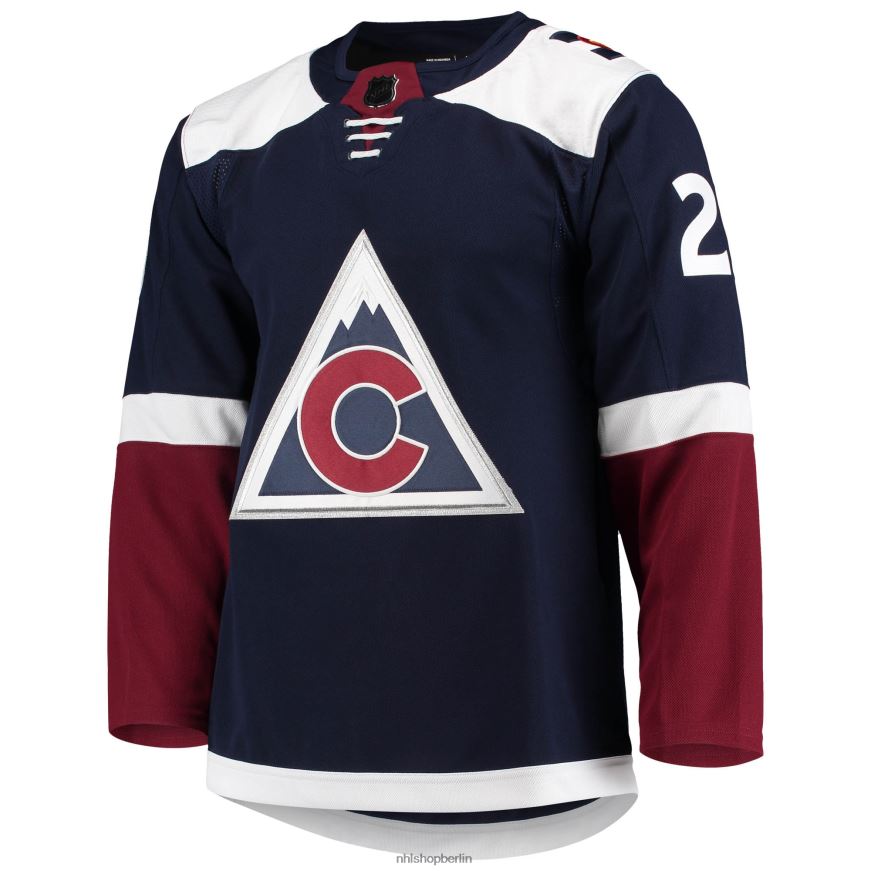 Männer NHL Colorado Avalanche Nathan Mackinnon Adidas Navy Alternative Primegreen Authentisches Pro-Spieler-Trikot Kleidung BF680T133