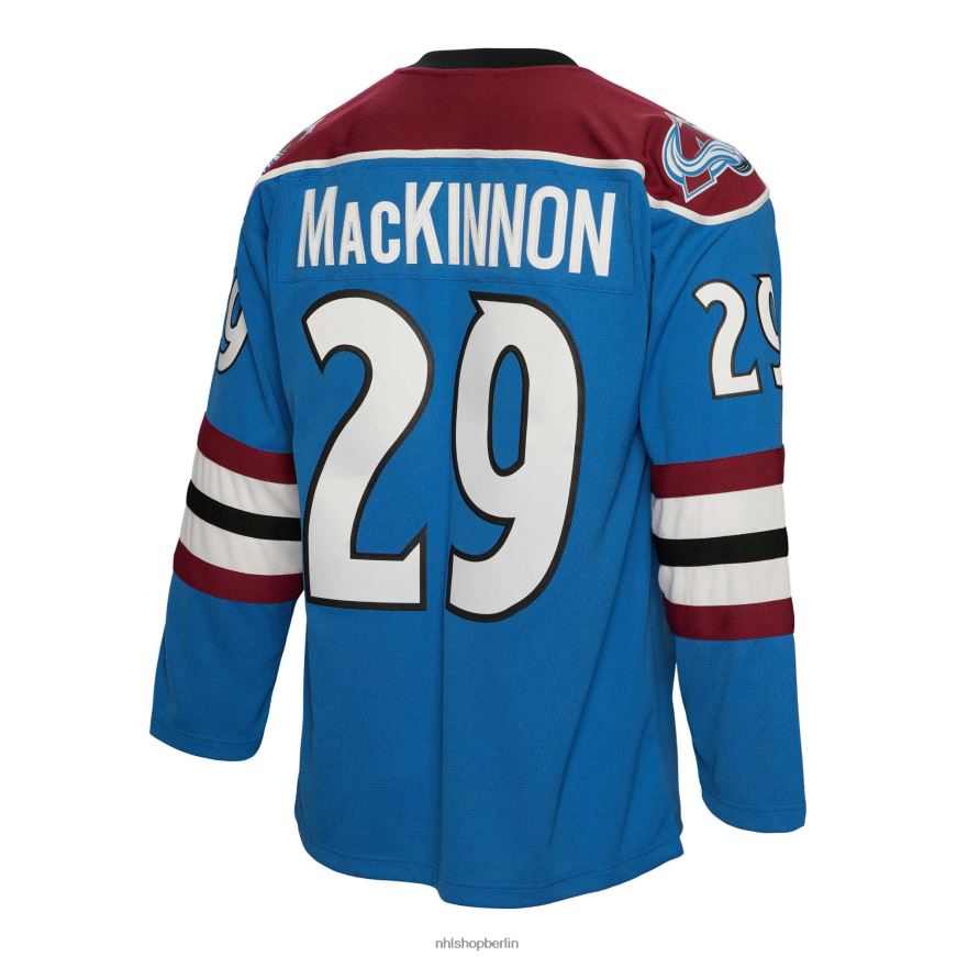 Männer NHL Colorado Avalanche Nathan Mackinnon Mitchell  Ness Blue 2013 Blue Line Spielertrikot Kleidung BF680T53